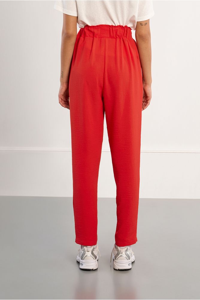 Pantalon taille paperbag