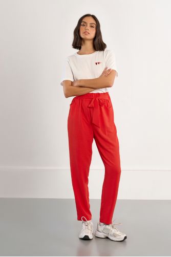 Pantalon taille paperbag