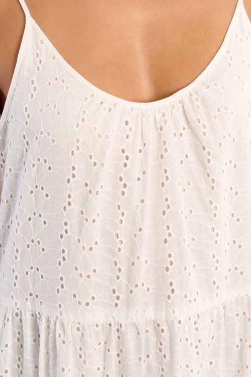Cotton maxi dress, in broderie anglaise