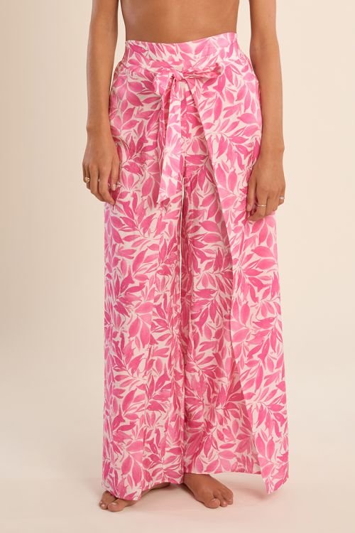 Pantalon fluide, imprimé