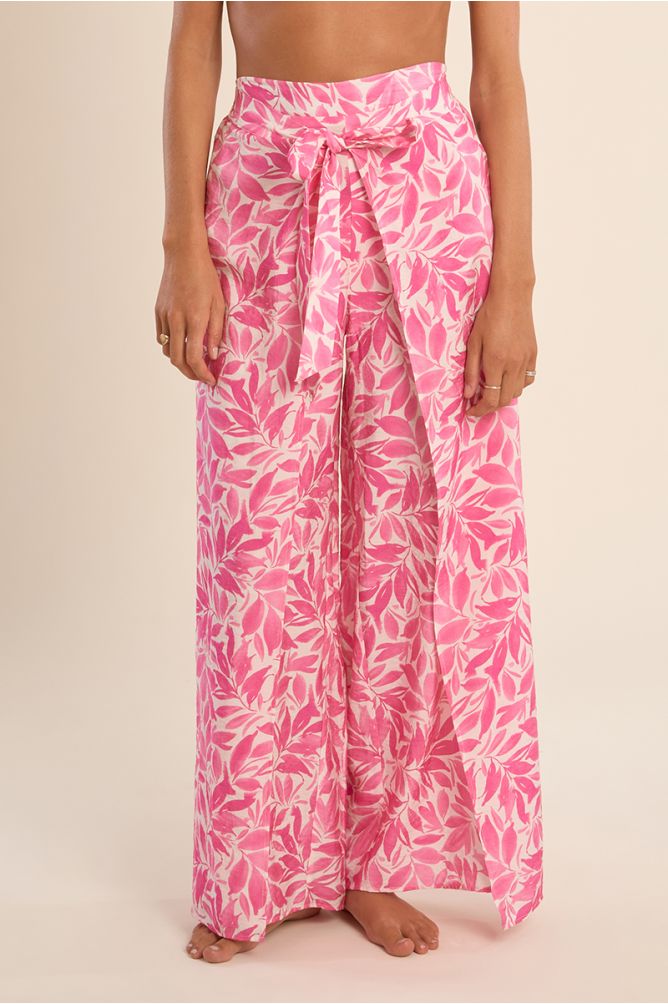 Pantalon fluide, imprimé