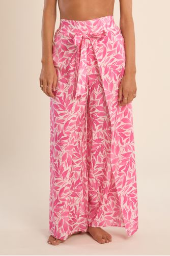 Pantalon fluide, imprimé