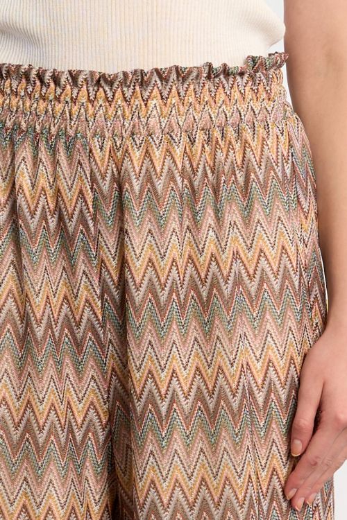 Wide leg trousers with graphic print