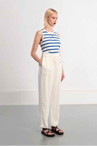 White trousers, straight