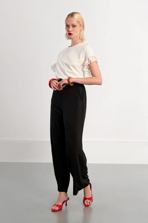 Basic trousers, high waist