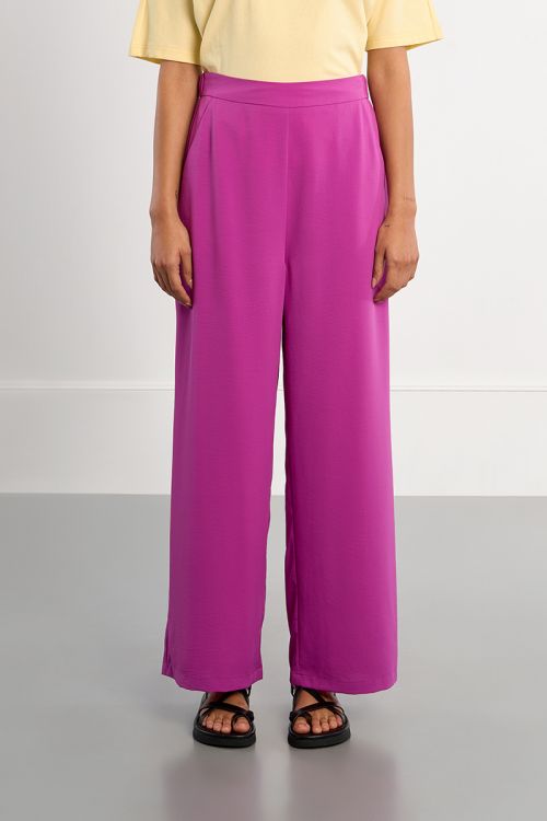 Pantalon basique, taille haute