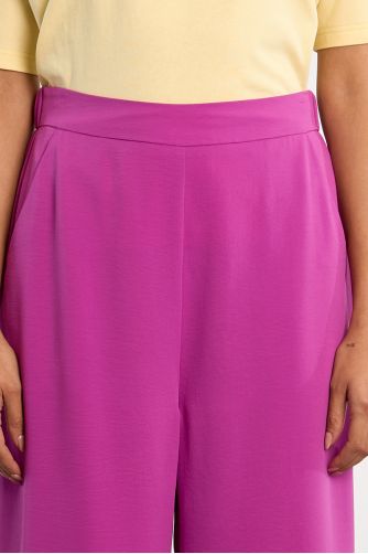 Pantalon basique, taille haute