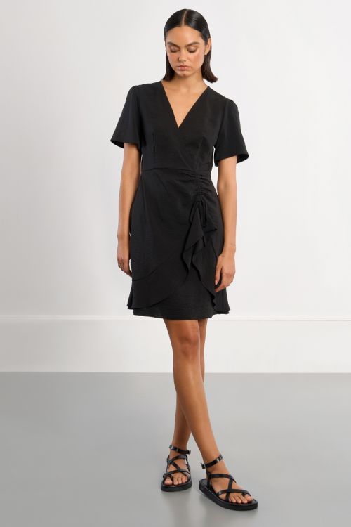 Asymmetrical mini dress