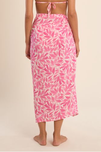 Pareo de mujer largo, con estampado.