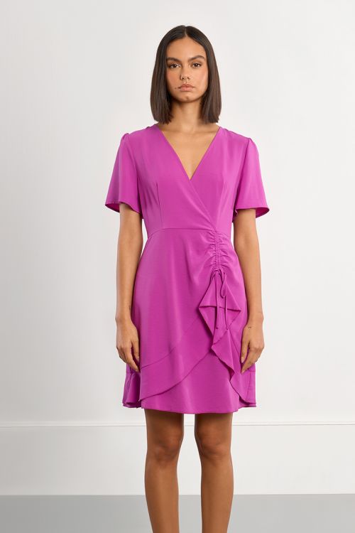 Asymmetrical mini dress