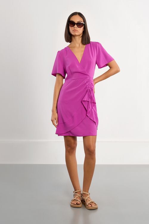 Robe mini asymétrique
