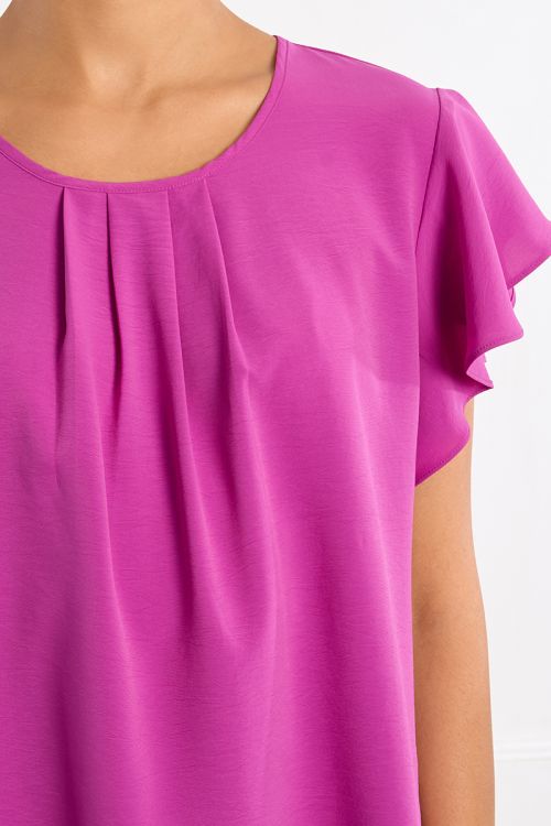 Ruffle sleeve top