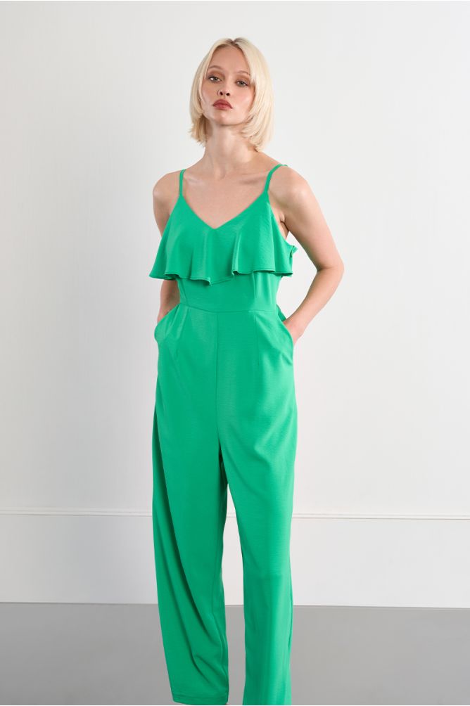 Combi-pantalon à volants