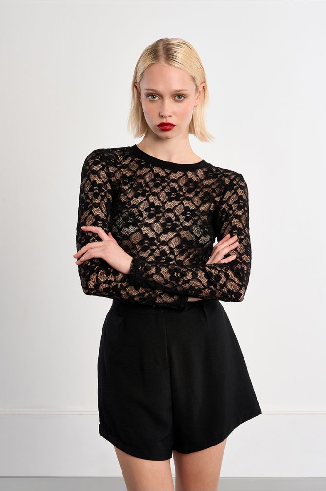 Sous-pull en dentelle