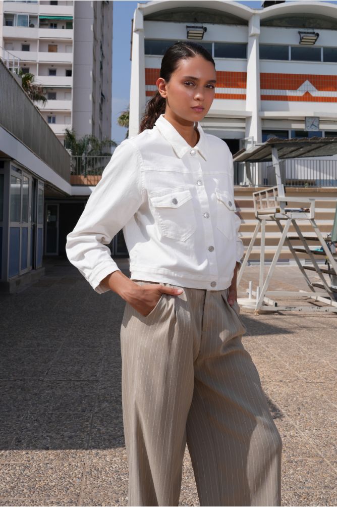 Veste en coton courte