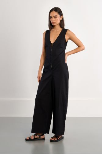 Combi-pantalon évasée