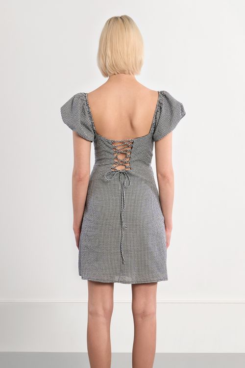 Gingham mini dress
