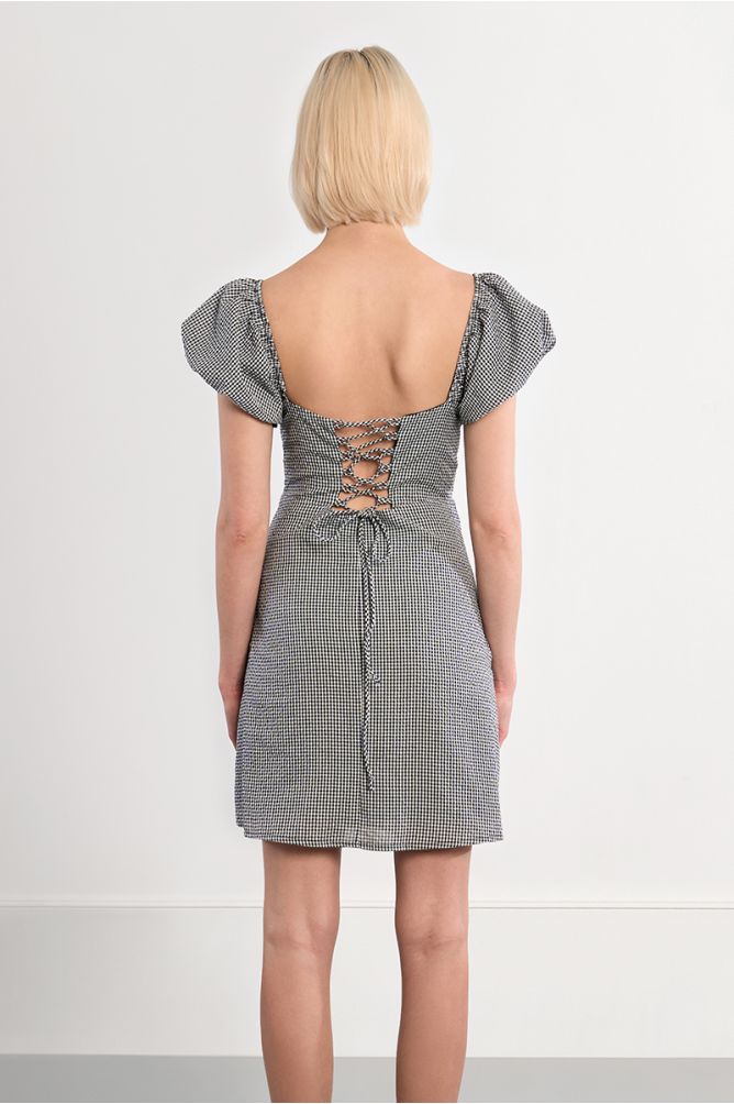 Gingham mini dress