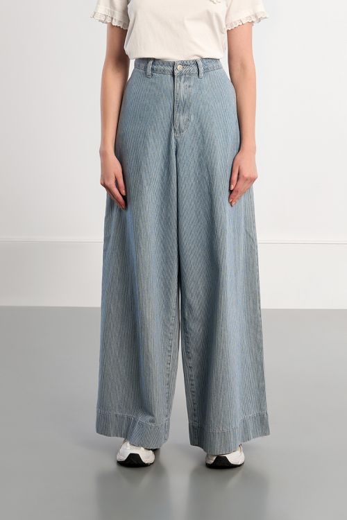 Pinstripe jeans