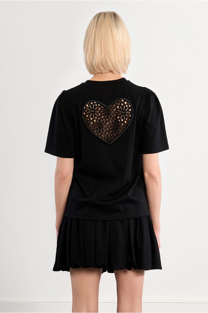 T-shirt en coton Cœur