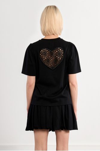 T-shirt en coton Cœur