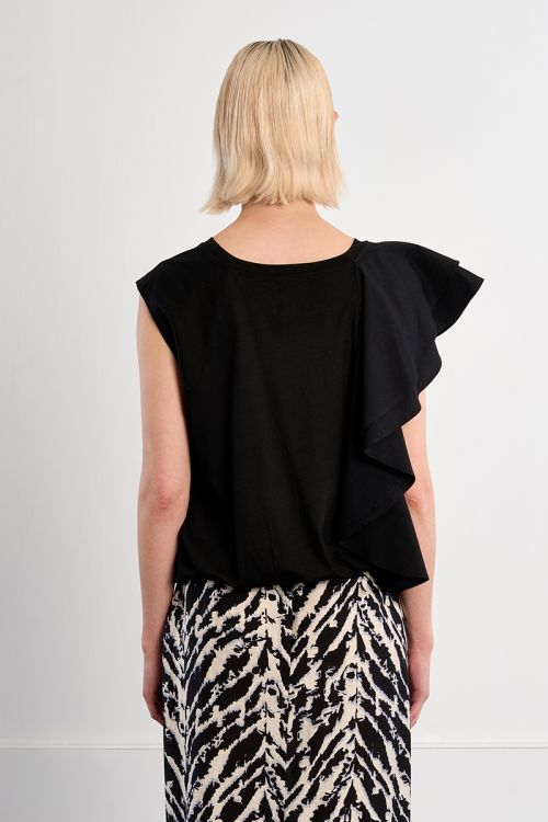 T-shirt en coton à volants