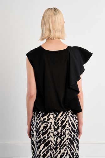 T-shirt en coton à volants