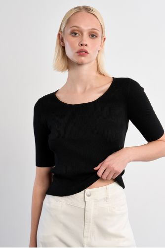Ribbed knit top