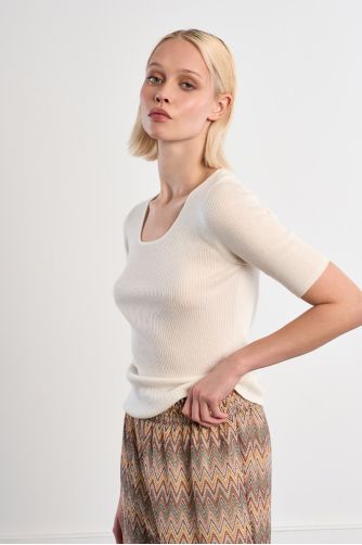 Ribbed knit top