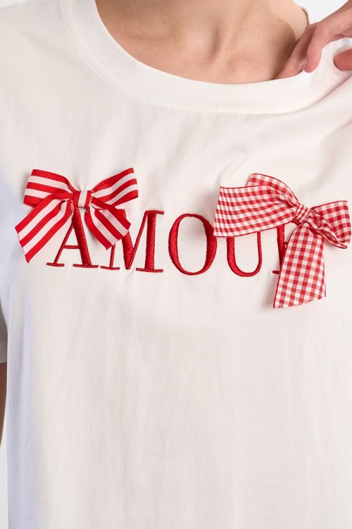 T-shirt en coton "Amour"