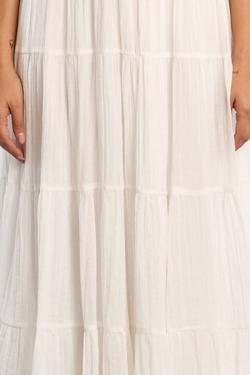 Jupe maxi, multi-volants