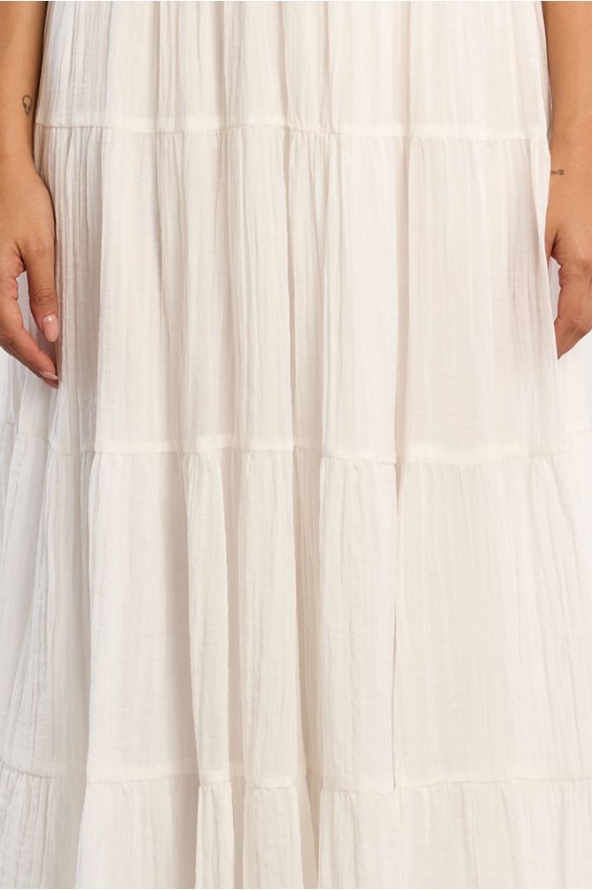 Jupe maxi, multi-volants