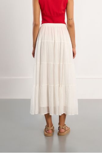 Maxi skirt, multi-ruffle