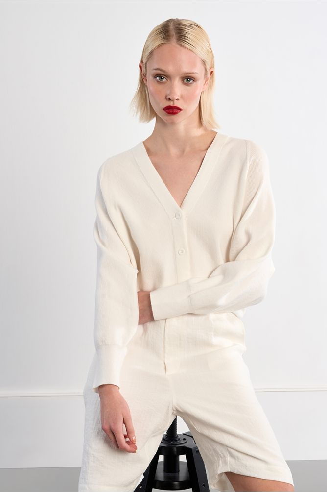 Mini button-down cardigan