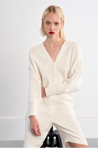 Mini button-down cardigan