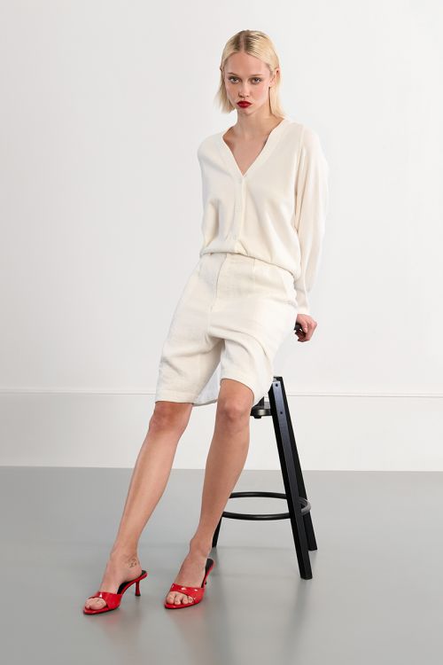 Mini button-down cardigan