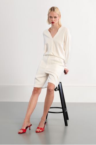 Mini button-down cardigan