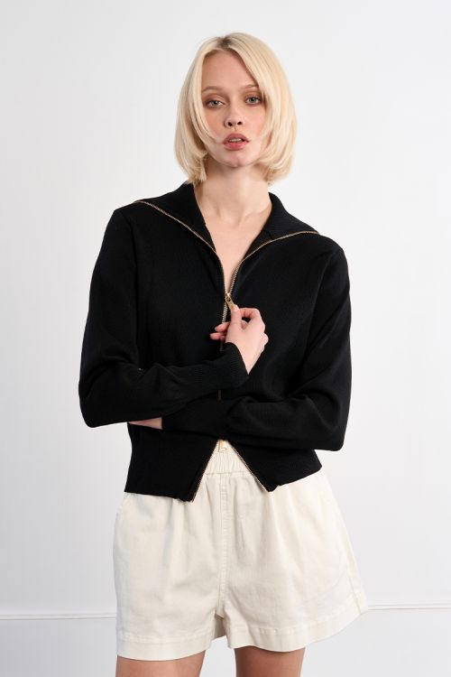 Gilet double-zippé en maille