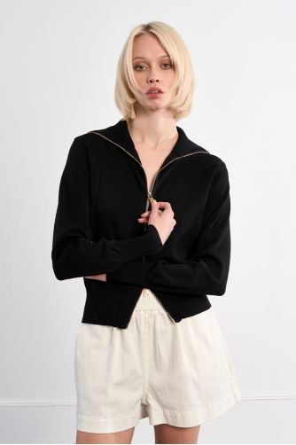 Gilet double-zippé en maille