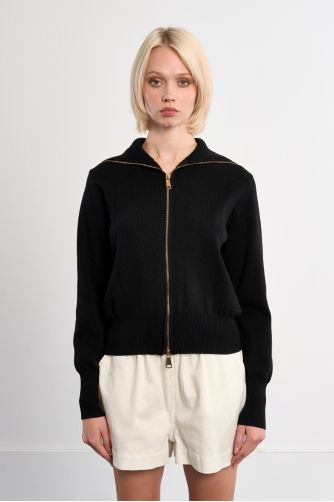 Gilet double-zippé en maille