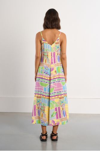 Robe maxi à imprimé Surf