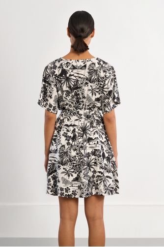 Hawaii wrap mini dress