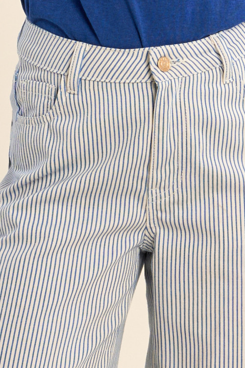 Pantalon droit rayé