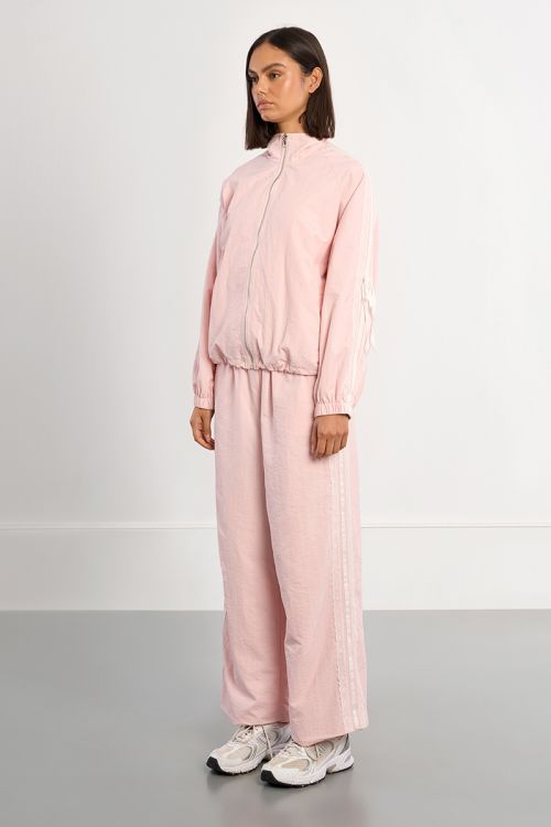 Veste de survêtement en nylon et en dentelle