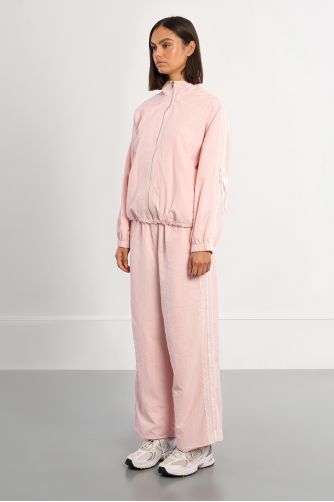 Veste de survêtement en nylon et en dentelle