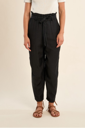 Pantalon taille paperbag