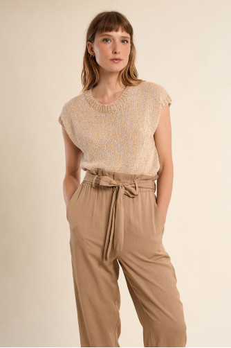Paperbag waist trousers