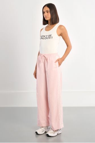 Pantalon de survêtement en nylon et en dentelle