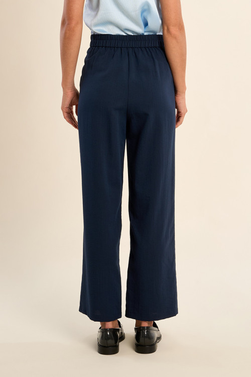 Pantalon droit, taille haute