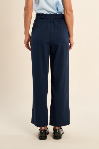 Pantalon droit, taille haute